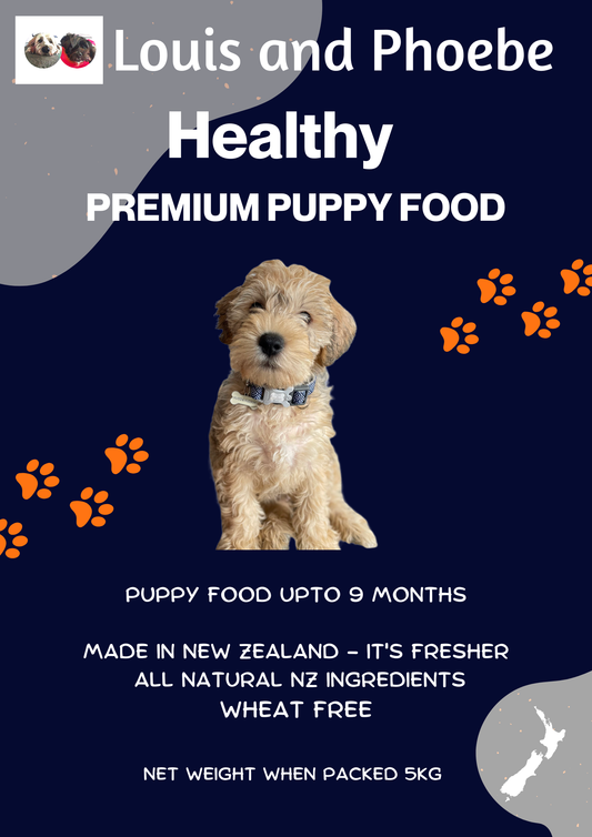 Louis and Phoebe Grass Fed Beef Puppy Food