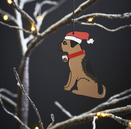 Border Terrier Christmas Decorations