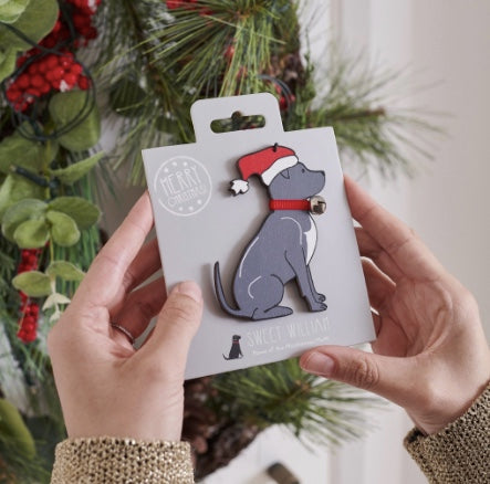 Staffy Christmas Decoration