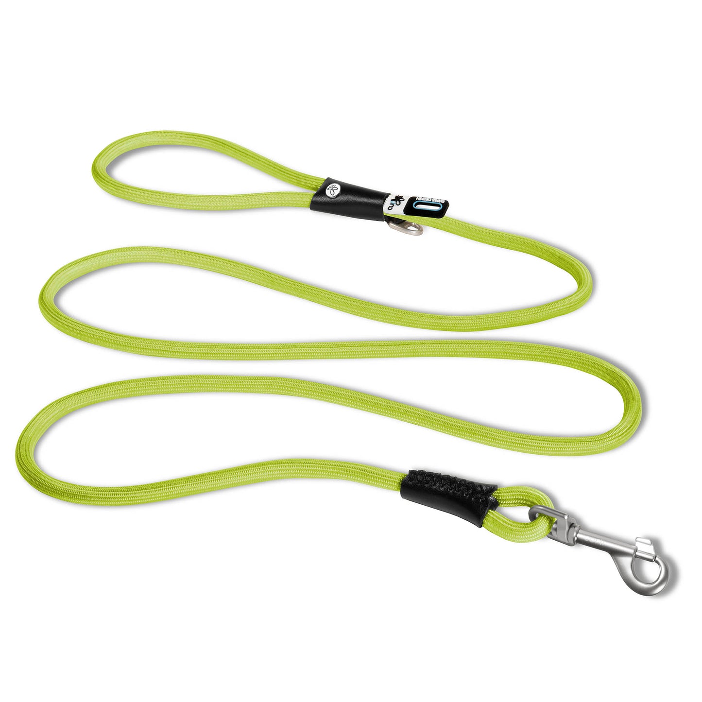 Comfortable walking leash Lime Green