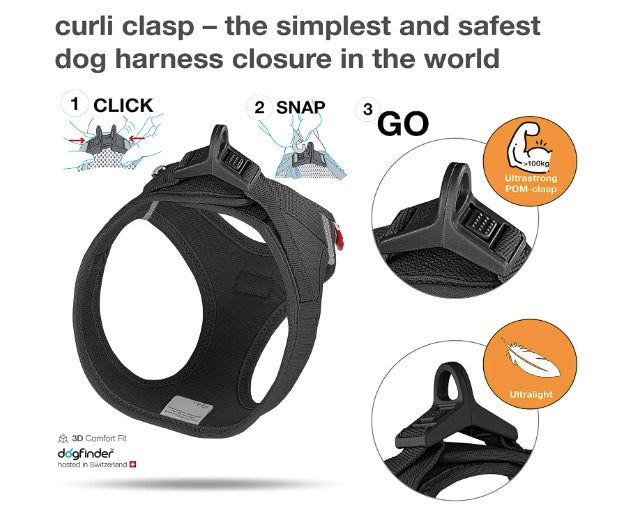 The easiest harness to put on and do up on your dog.