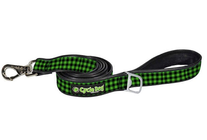 Made from recycled materials with a bottle opener for a leash attachment.