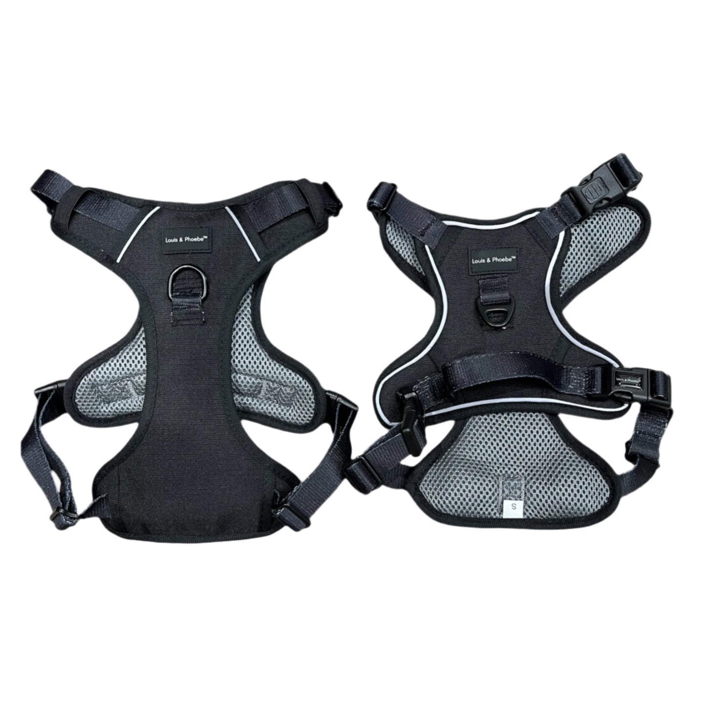 Louis and Phoebe Fully Adjustable Flexi-Fit dog harness.