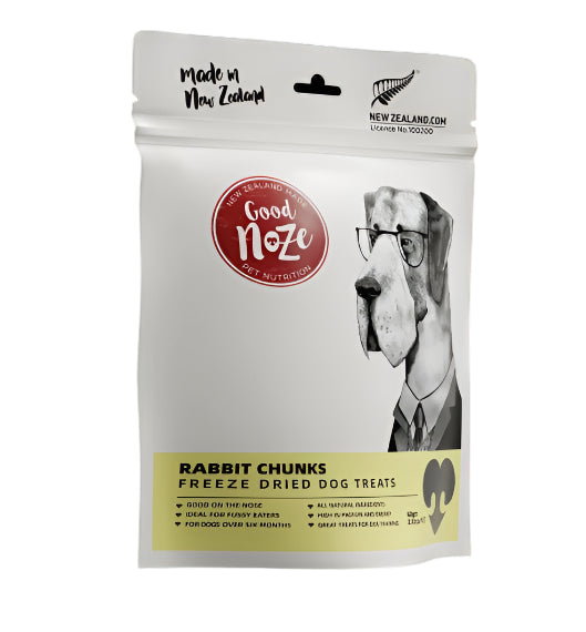 Natural freeze dried Rabbit Chunks.