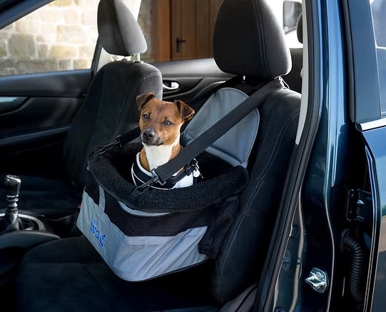 Elevates your dog for a more secure ride.