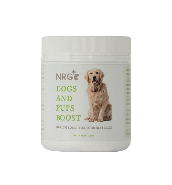 NRG Dog and Puppy Boost Supplement made in NZ