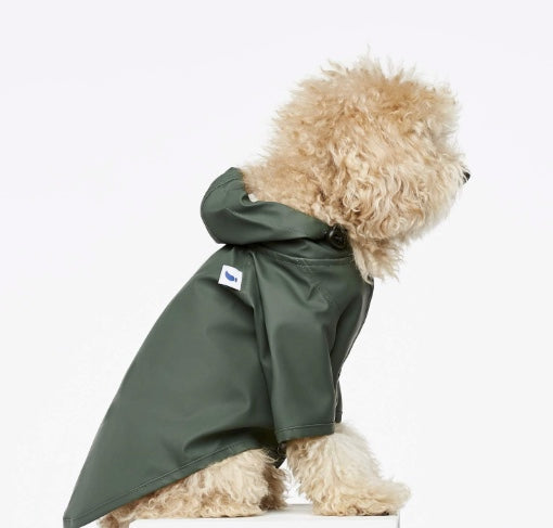 Hunter Green Rain Coat for dogs