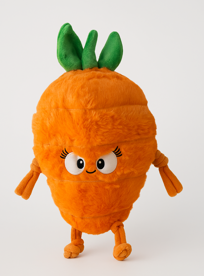 Crunchy Carrot tougher plush dog toy bundle.