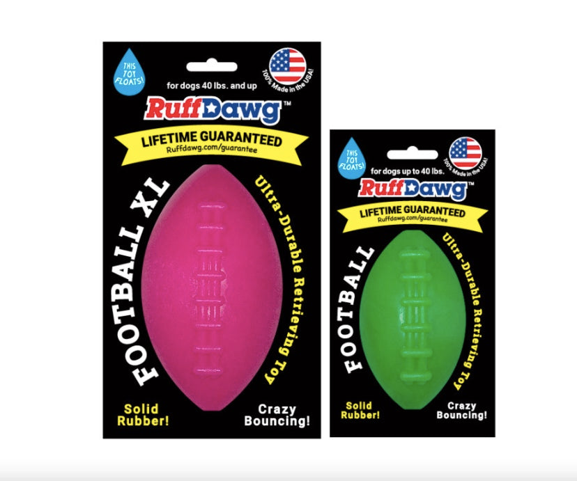 RuffDawg Football Indestructible Dog Toy