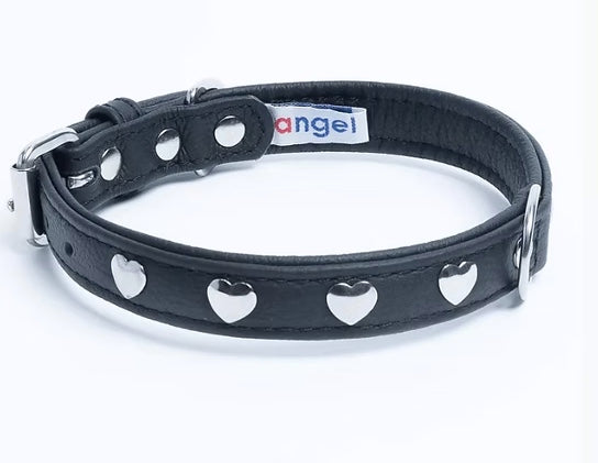 Angel Hearts leather Collar 55cm