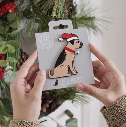 Border Terrier Christmas Decoration
