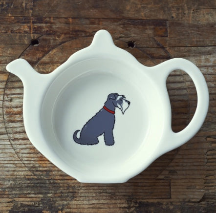 Grey Schnauzer teabag holder