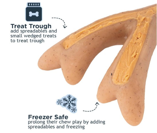 Add spreadables and small wedged treats to the Tall Tails Atler toy