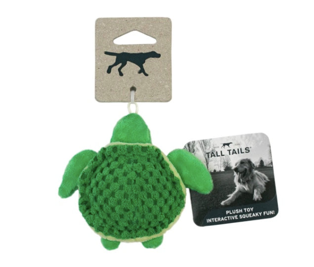 Soft plush Turtle dog toy for small dogs.