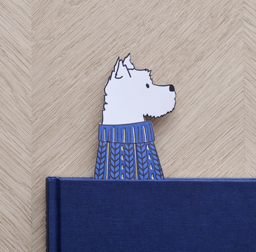 Westie dog bookmark New Zealand