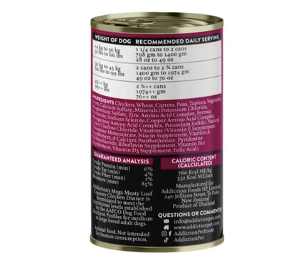 Canned wet Chicken Dog Food