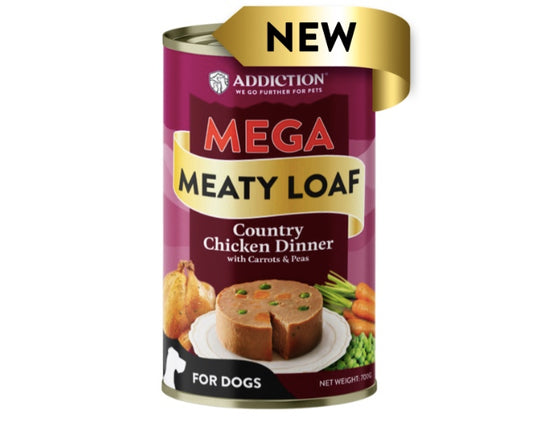 Country Chicken Dinner for dogs made in New Zealand.