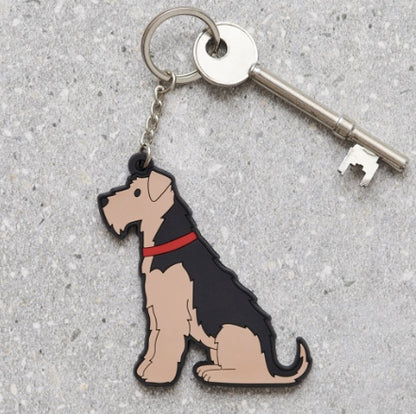 Airedale/ Welsh Terrier keyring