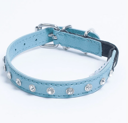 Diamond leather cat collar New Zealand