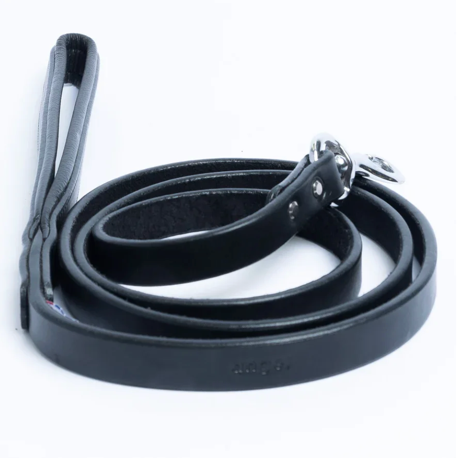 Dallas leather dog leash black New Zealand 