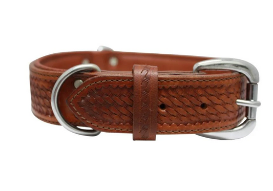 Leather Dog Collar Santa Fe Brown