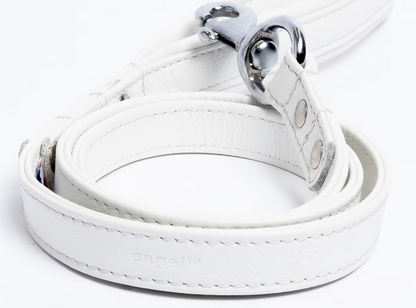 White leather dog lead NZ