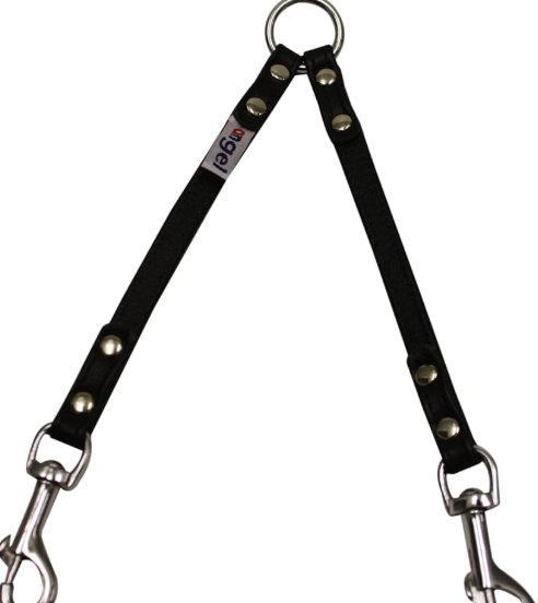 Angel leather coupler for walking two dogs New Zealand