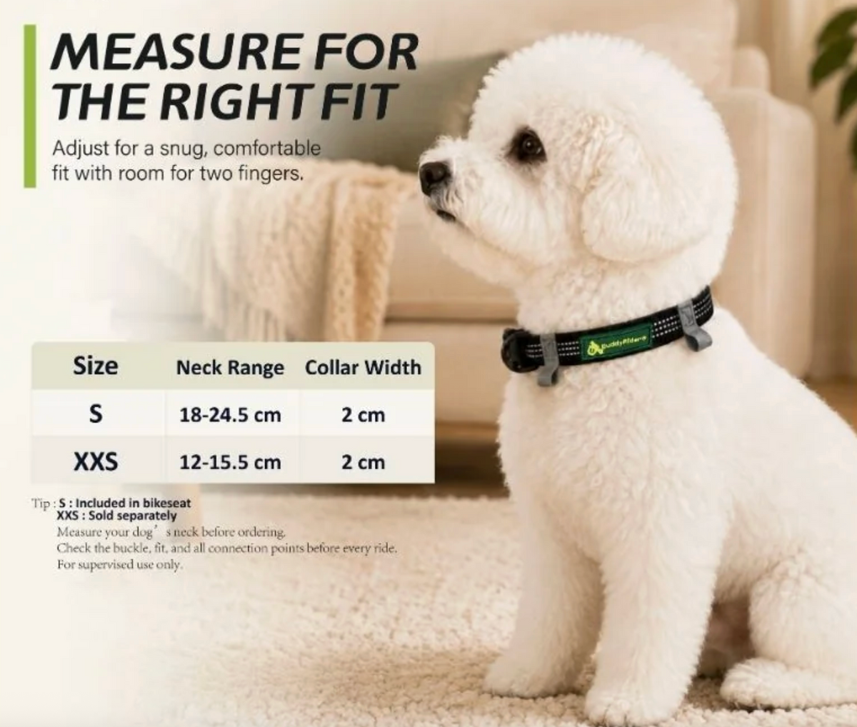 XXS collar for Buddyrider NZ