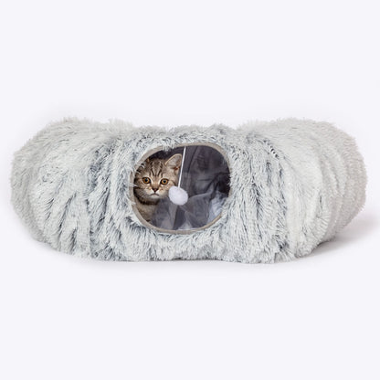 Danish Design Cat Tunnel Fur Grey