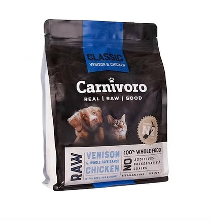 Natural raw dog food.