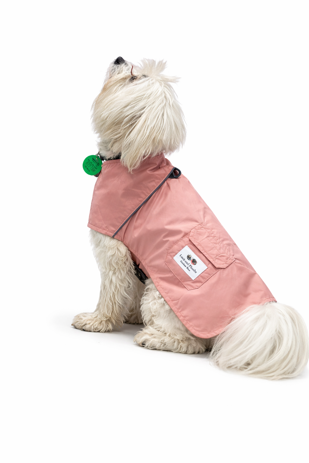 100% Waterproof Reversible Dog Raincoat