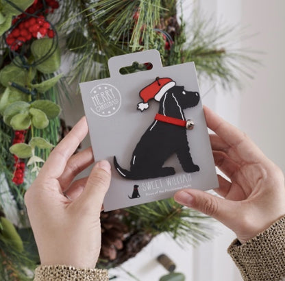 Christmas Tree Decoration Black Spaniel