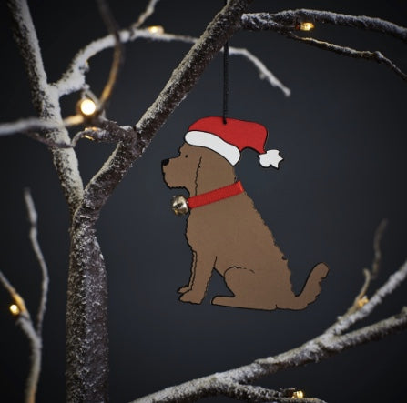 Dog shaped Christmas Tree Decoration