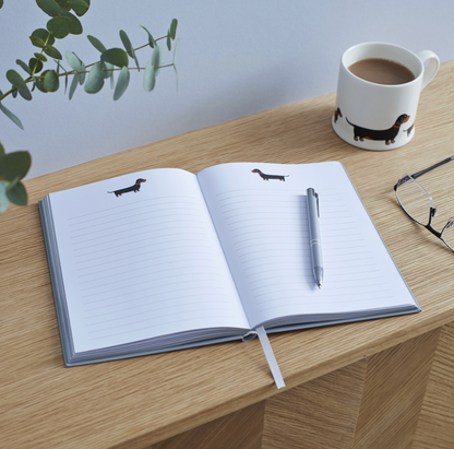 Shows the pages in the Dachsund note book New Zealand