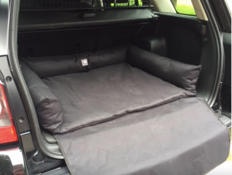 Protection for your car boot from muddy paws.