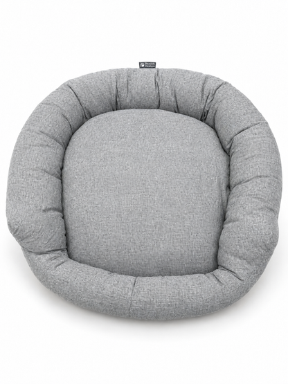 Light grey donut dog bed NZ