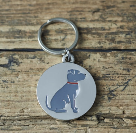 Staffie dog name tag