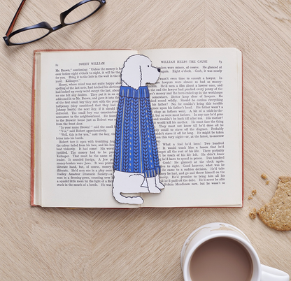 Golden Oodle dog bookmark made from PU (vegan leather) New Zealand