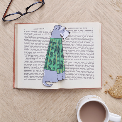 Bookmark is a grey Schnauzer