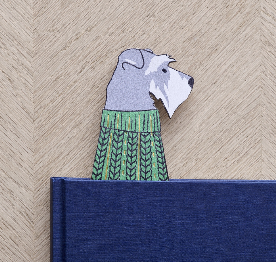 Grey Schnauzer bookmark