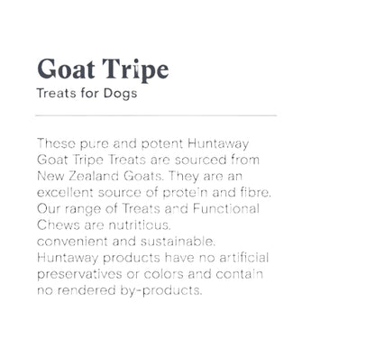 Goat Tripe is a good source of fibre and protein for dog's.