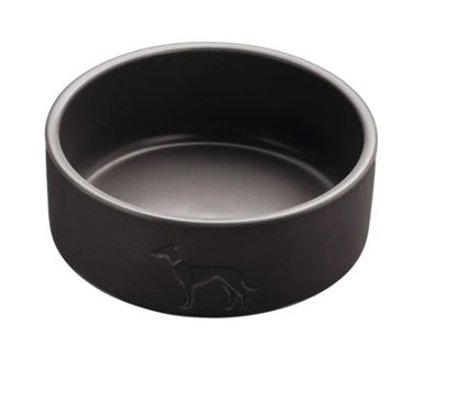 Lovely heavy ceramic dog bowl Hunter Osby.