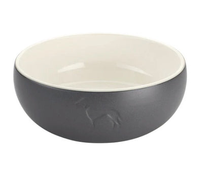 Lund Ceramamic dog bowl black