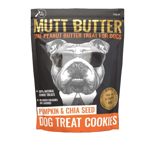 Pack of Mutt Butter Pumpkin ad Chia Seed Cookies NZ