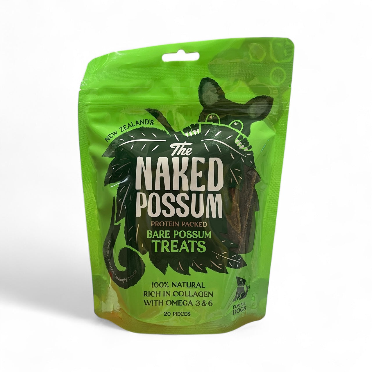 Natural Possum dog treats 20 pieces New Zealand