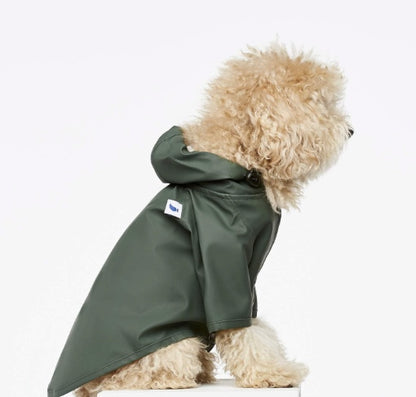 Hunter Green Rain Coat for dogs
