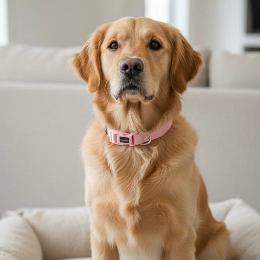 Louis and Phoebe Collar candy stripe pink