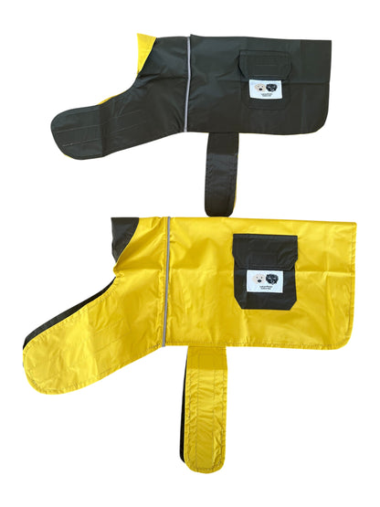 L&P New Style  Waterproof Raincoat  Green and Mustard