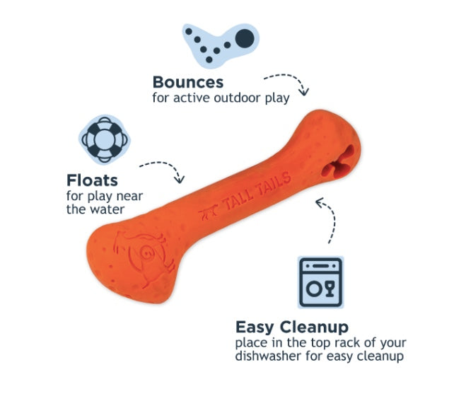 Made from natural rubber with treat ports.