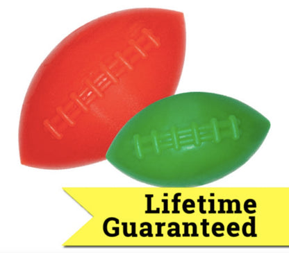 Red and green rubber footballs with 'Heelve' branding and a 'Lifetime Guaranteed' tag on a white background. New Zealand